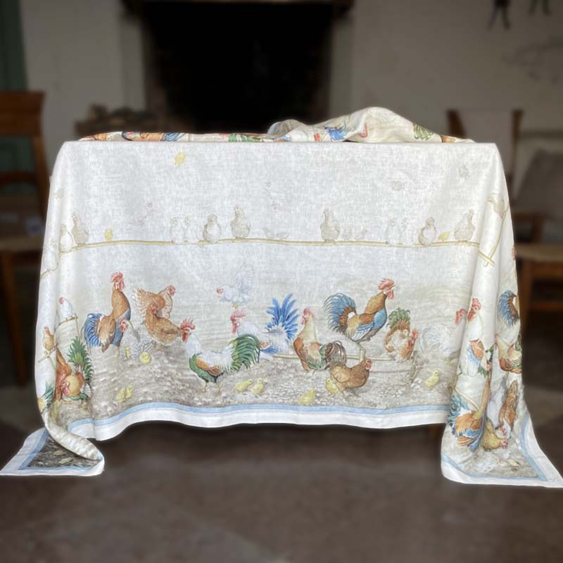 tovaglia-Rooster-2-La-Bottega-di-Casa-1 Tovaglia di lino Roosters 2P
