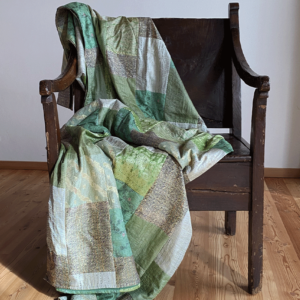 Copriletto di seta Patchwork