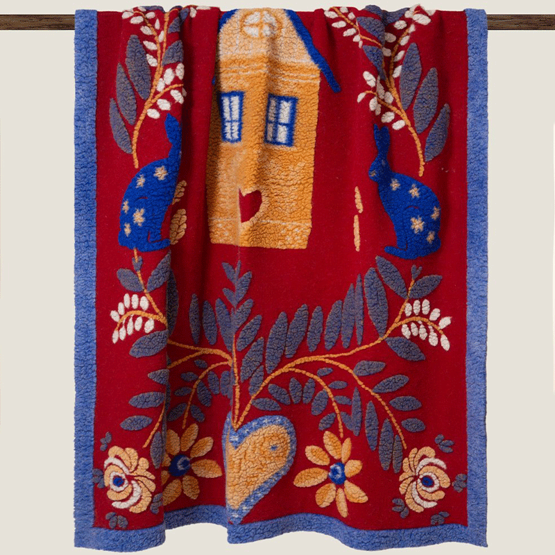 plaid-lana-cotta-Rabbit-Home plaid in lana cotta