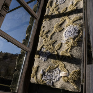 Boiled Wool Throw Giglio