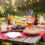 Why are acrylic-coated tablecloths ideal for barbecues and summer lunches?