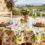 Plastic-coated tablecloths for outdoor use